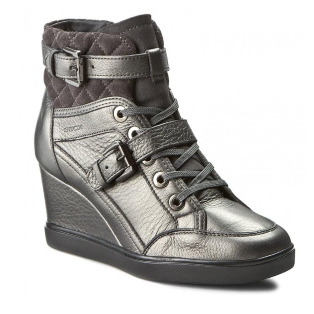 EUC❣️ Geox D Eleni Wedge Heel Sneakers - Booties